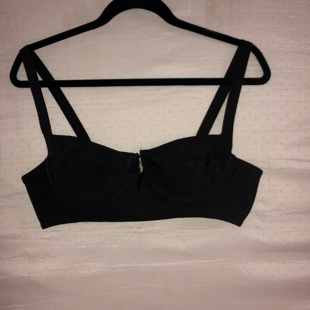 Forever 21 Black Bustier Top